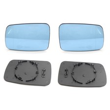 2x mirror glass heated