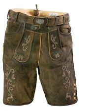 kurze Lederhose Trachtenlederhose Latz zum Knöpfen Plattlerhose