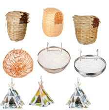 Trixie Kanariennest Exotennest Grasnest Exoten Kanarien Nest Bambus Metall Bird