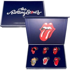 Rolling Stones - Pin Anstecker Set Tongues Evolution 2 - Sammlerstück Emaille - X500z
