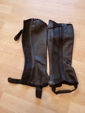 Leder Chaps Schwarz, Gr.. W-S