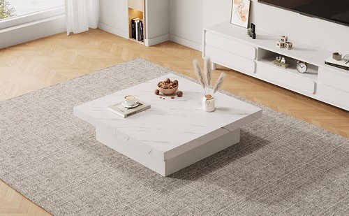 Couchtisch weiß holzwerkstoff - couchtisch,