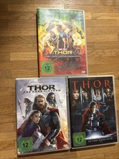 3 DVD Sammlung THOR Teil 1-3 Chris Hemsworth MARVEL