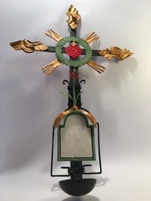 Weihwasserbecken / Wandkreuz /