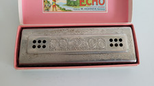 HOHNER THE ECHO HARP  C/G   M2 MUNDHARMONIKA  55/80