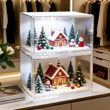 2x LED Acryl Vitrine Box