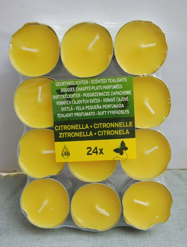 24x teelichter citronella - 24x,
