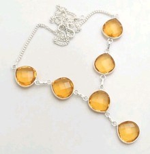 Citrin Halskette - 48,5 cm -