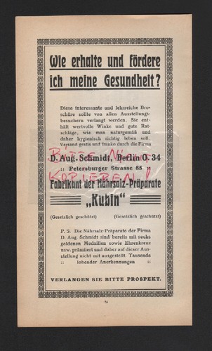 Berlin werbung 1911 dr - berlin,,