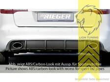 Rieger Heckansatz Heckspoiler Diffusor für Audi A6 4F Limousine Avant Facelift n