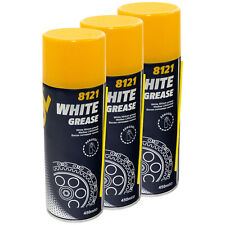 Kettenspray Ketten Spray 3x 450 ml MANNOL White Grease Sprühfett Schmierfett