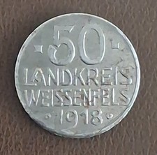 Münze 50 Pfennig Landkreis