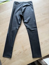 Jeggings Leggings schwarz Gr 140 von H&M Kunstleder neu ohne Eti