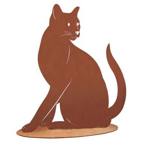 Katzenfigur aus metall katze - metall,