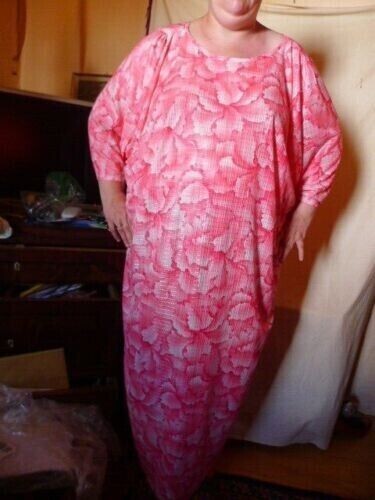 Rosafarbener kaftan unisex - unisex, xxl