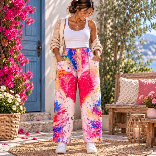 Damen sommerhose herz - l, xl