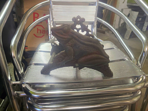 Gusseisen wanddeko frosch - wanddeko,