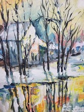 Ölbild Natur Modern Art Alexander Diener Kunst Unikat Wandbild Abstrak Wald