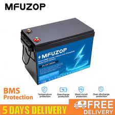 24V 100Ah LiFePO4 Lithium-Batterie BMS Solarsystem Boot Wohnmobil Deep Cycle