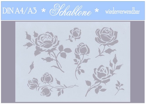 Schablone-Vintage-Shabby-A4-A3