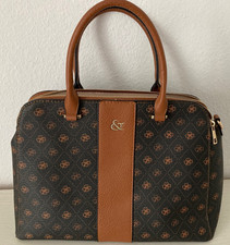 Elegante Handtasche Schultertasche Umhängetasche Schwarz Braun - NEU