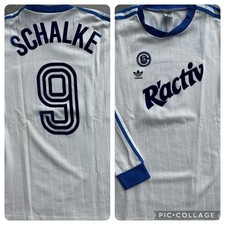Original Adidas Schalke Trikot Ractiv Saison 1991/92 Matchworn/Matchvorbereitet