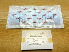 100 Paar Scheu U-Bügel n. Karwetzky zwei Packungen - NEU  KFO Dental Zahntechnik