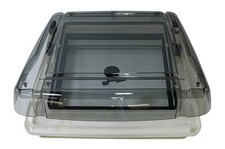 Remis REMItop Vista Dachhaube, 40x40cm, mit Rastaufsteller, Rauchglas