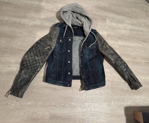 Dsquared2 jeansjacke leder - dsquared2,