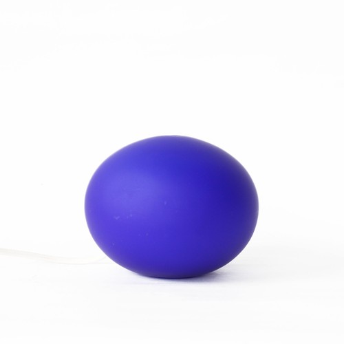 Retro glas blau lampe - blau,