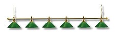 Snookerlampe Snooker Lampe Leuchte London messing/grün