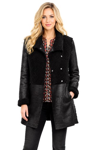 Alba moda fellimitat jacke - jacke, in