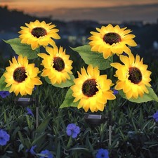 2X Solar Sonnenblume Lichter