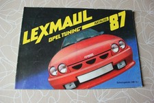 Opel Tuning Lexmaul Katalog von 1987 sehr selten
