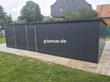 Blechgarage 6x5m Attika Garage