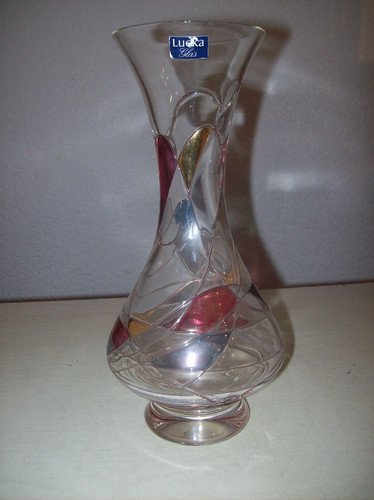 Vase lucka glas mosaikglas rot - glas,