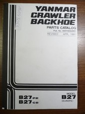 x 253 Yanmar B27  Ersatzteilliste parts list Ersatzteilbuch