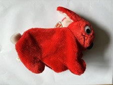 Lego Duplo Roter Hase Stofftier rot Tasche Hasentasche Stoffhase Plüschtier 80er