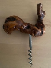 Korkenzieher Vintage Holz Wurzelholz Rebenholz Mid Century 70er Retro Wein