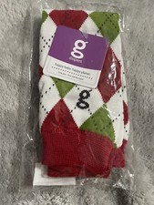 gDiaper gLegs Red/Green Argyle