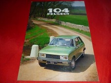 PEUGEOT 104 ZS Prospekt
