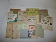 diverse alte Prospekte und Kataloge für Eisenräder Ventile Glühöfen Werkzeug usw