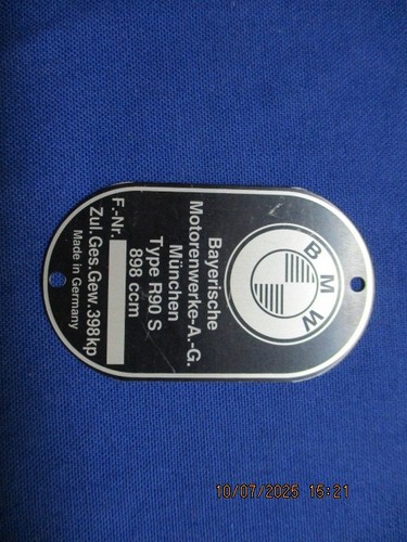 Bmw typenschild s - bmw,