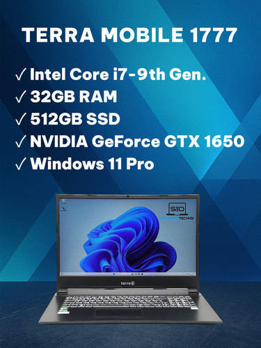 Terra mobile 1777 9750h - terra, i7-9750h