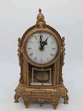 Imperial Tischuhr Kaminuhr im Barockstil Quarzwerk Batteriebetrieben Vintage