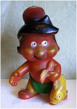 BIBERHERZ MIT FISCH  •  Rolf Kauka  •  Comic  •  Fix und Foxi  •  Quietschfigur