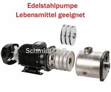 Edelstahl Gartenpumpe Förderpumpe Lebensmittel geeignet MCI 8-40 200L/min 7bar