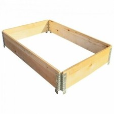 Palettenrahmen Aufsatzrahmen Hochbeet Gartenbeet Stapelrahmen 120x80x20 cm