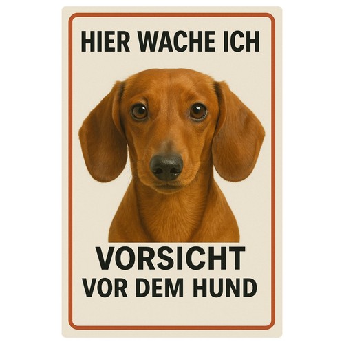 Dackel hundeschild blechschild - dackel,