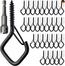 30 Stück Schwarz Haken zum